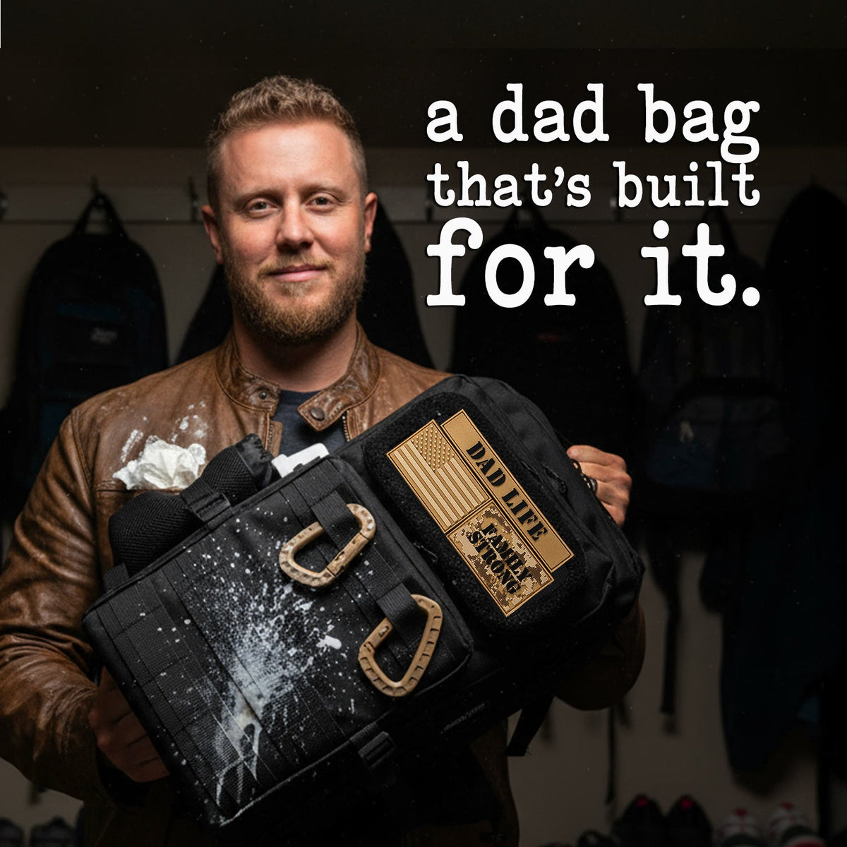 ADG42 JUG 30L Dad Diaper Bag Backpack - Black