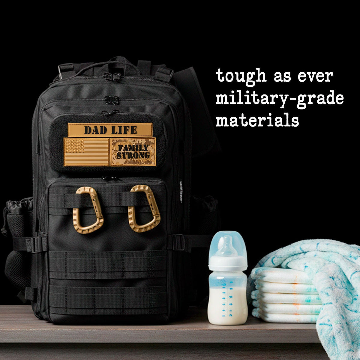 ADG42 JUG 30L Dad Diaper Bag Backpack - Black